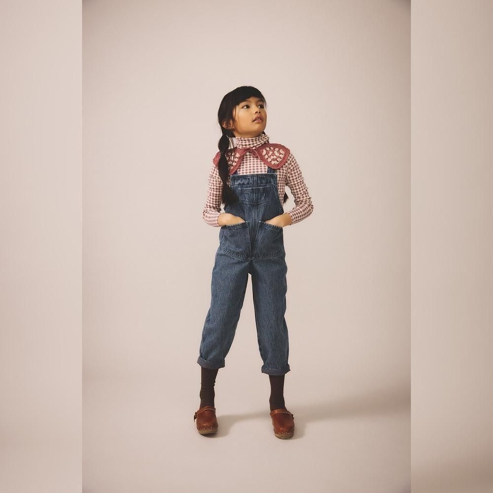 D3-̤Soor Ploom åȥͥå / Long Sleeve Snap Turtleneck - Gingham Print, Cherry img2