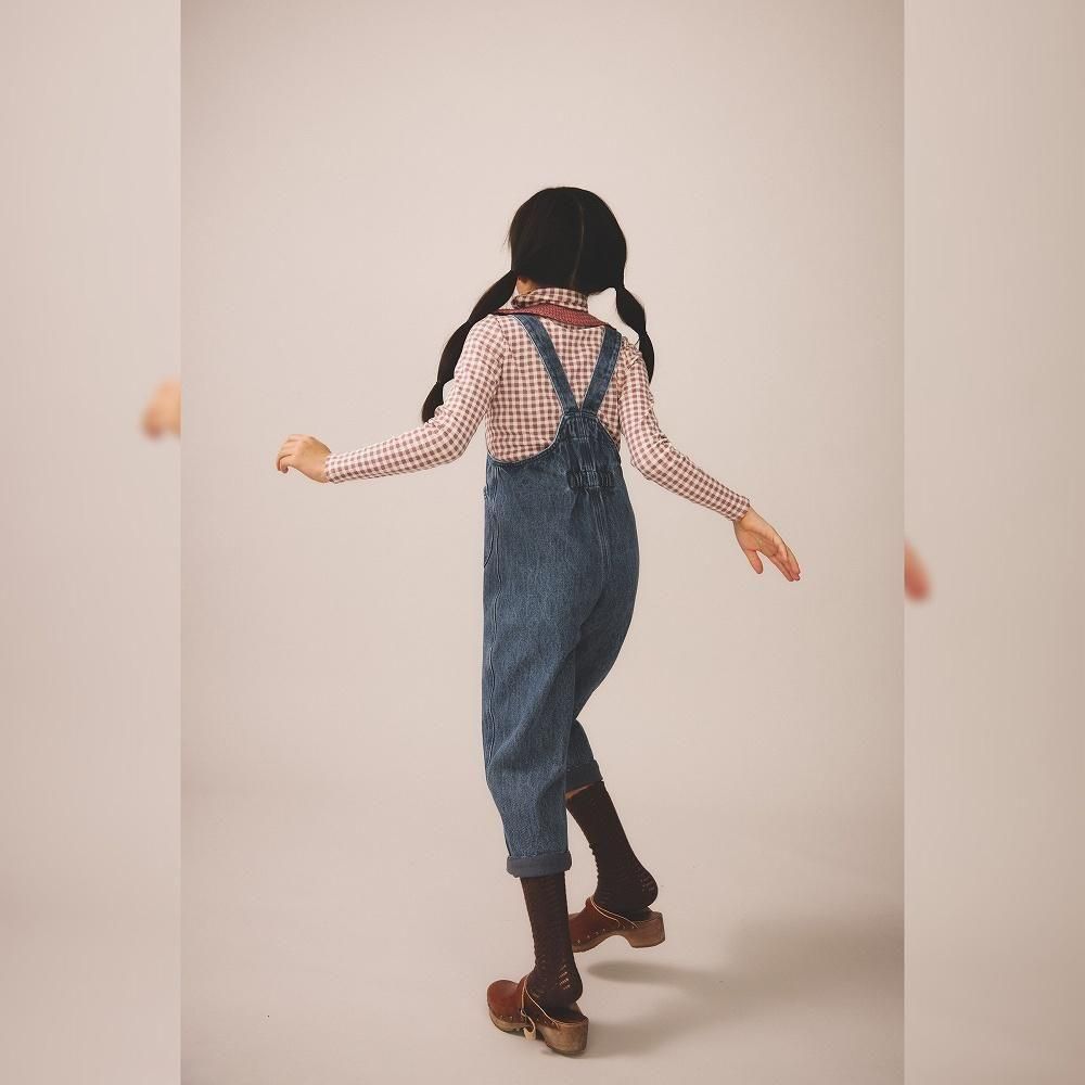 D3-̤Soor Ploom åȥͥå / Long Sleeve Snap Turtleneck - Gingham Print, Cherry img4