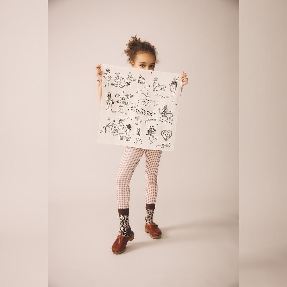 D3-̤Soor Ploom å쥮 / Stretch Legging - Gingham Print, Cherry img1