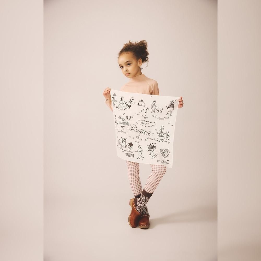 Soor Ploom キッズレギンス / Stretch Legging - Gingham Print