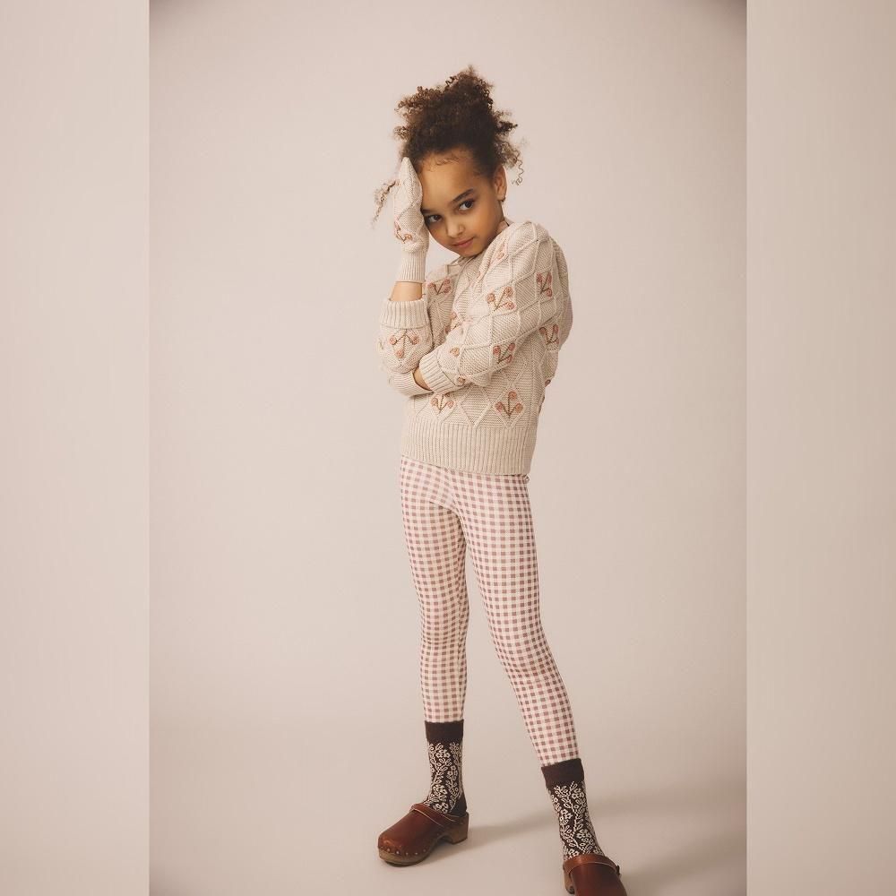 Soor Ploom キッズレギンス / Stretch Legging - Gingham Print