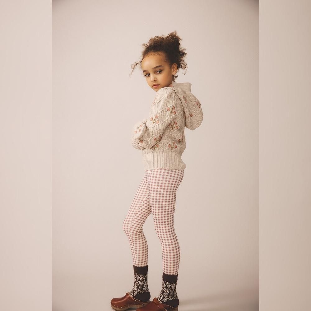 Soor Ploom キッズレギンス / Stretch Legging - Gingham Print