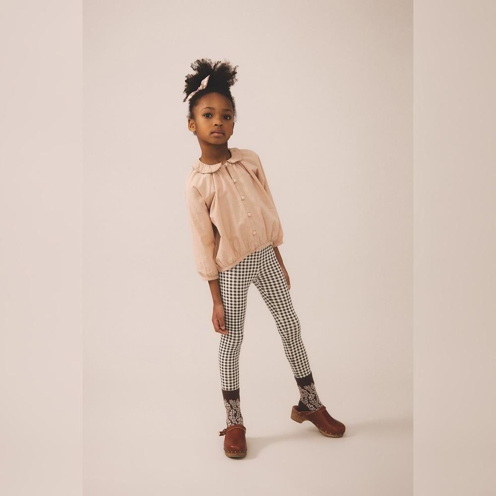 D3-̤Soor Ploom å쥮 / Stretch Legging - Gingham Print, Shale img1