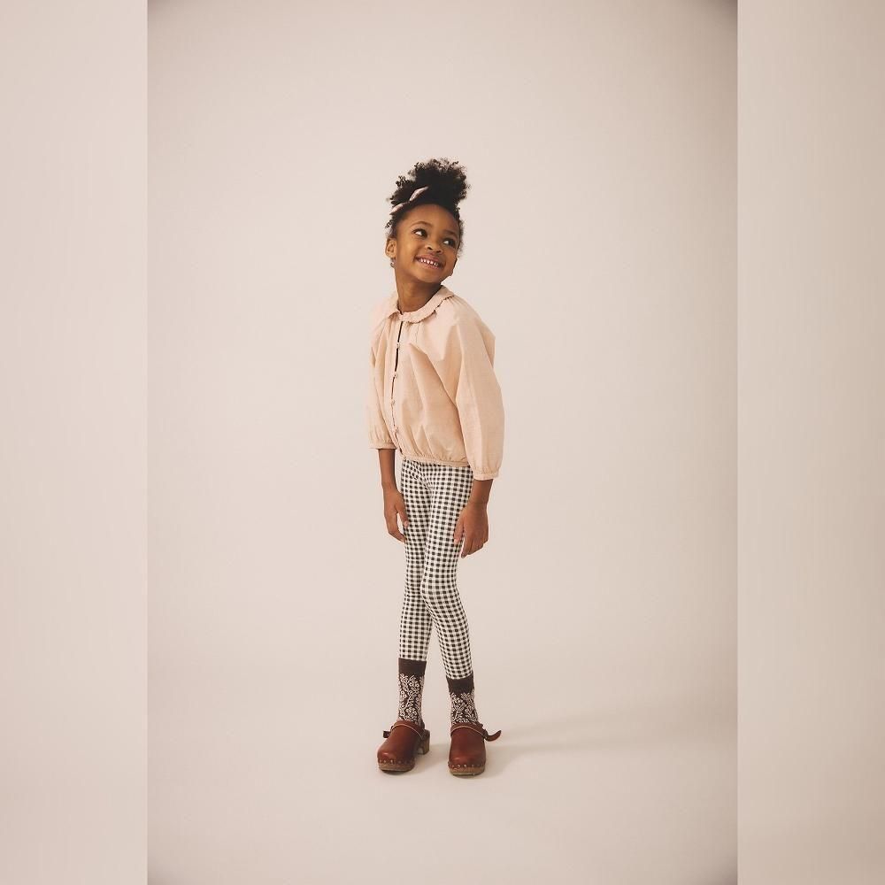 D3-̤Soor Ploom å쥮 / Stretch Legging - Gingham Print, Shale img3