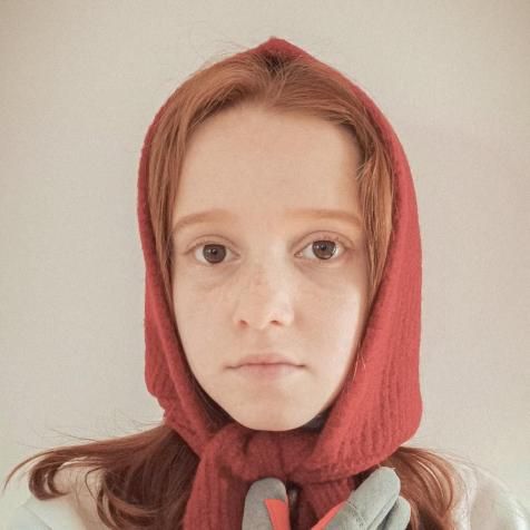 LMDI å˥åȥաɡۤä / Knitted Hood Red
