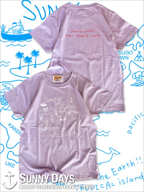 Amami Land T-shirt (Lady's)　3カラー<img class='new_mark_img2' src='https://img.shop-pro.jp/img/new/icons14.gif' style='border:none;display:inline;margin:0px;padding:0px;width:auto;' />