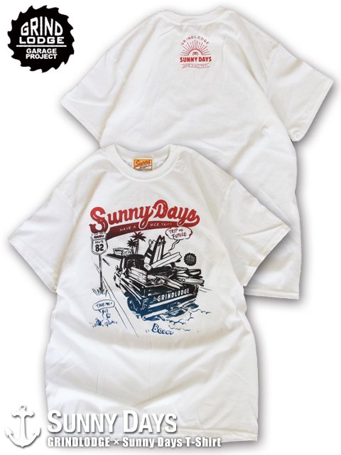 GRINDLODGE × SNDY T-shirt (Unisex) ホワイト