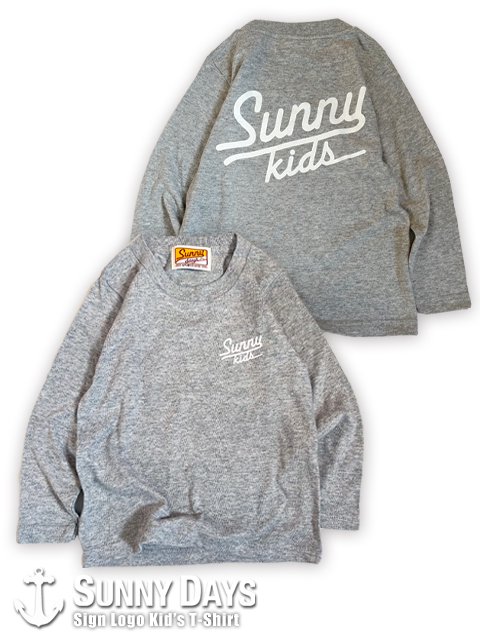 Sign Logo Kid's Long Sleeve T (Kid's)　ヘザーグレー<img class='new_mark_img2' src='https://img.shop-pro.jp/img/new/icons14.gif' style='border:none;display:inline;margin:0px;padding:0px;width:auto;' />