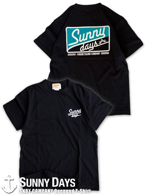 SNDY COMPANY Openend T-Shirt (Unisex) ブラック