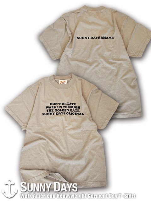 Walk American Heavyweight Garment Day T-Shirt (Unisex) ɥ١<img class='new_mark_img2' src='https://img.shop-pro.jp/img/new/icons14.gif' style='border:none;display:inline;margin:0px;padding:0px;width:auto;' />