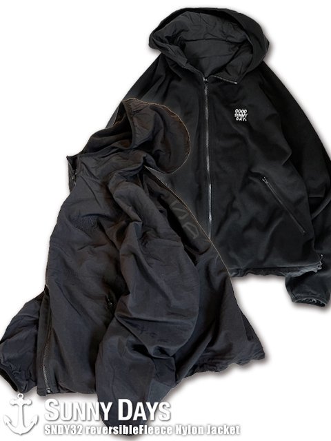 SNDY32 reversible Fleece Nylon Hoodie Jacket (Unisex) 1顼<img class='new_mark_img2' src='https://img.shop-pro.jp/img/new/icons14.gif' style='border:none;display:inline;margin:0px;padding:0px;width:auto;' />