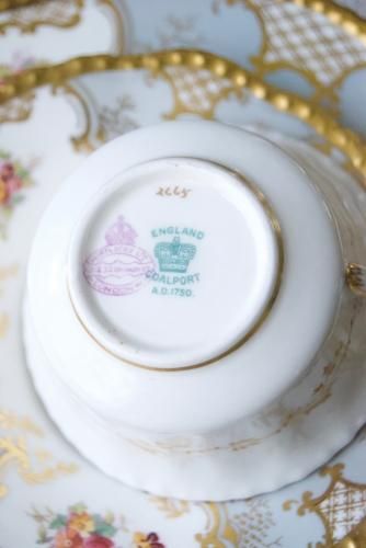 コールポート1910年代稀少なバットウィンググレー色のティー コールポート1910年代稀少なバットウィンググレー色のティー