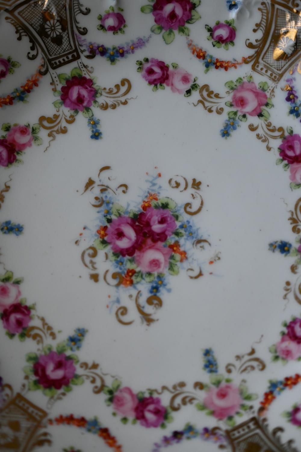 美品】オールドニッポン 薔薇紋シュガーボウル クリーマー