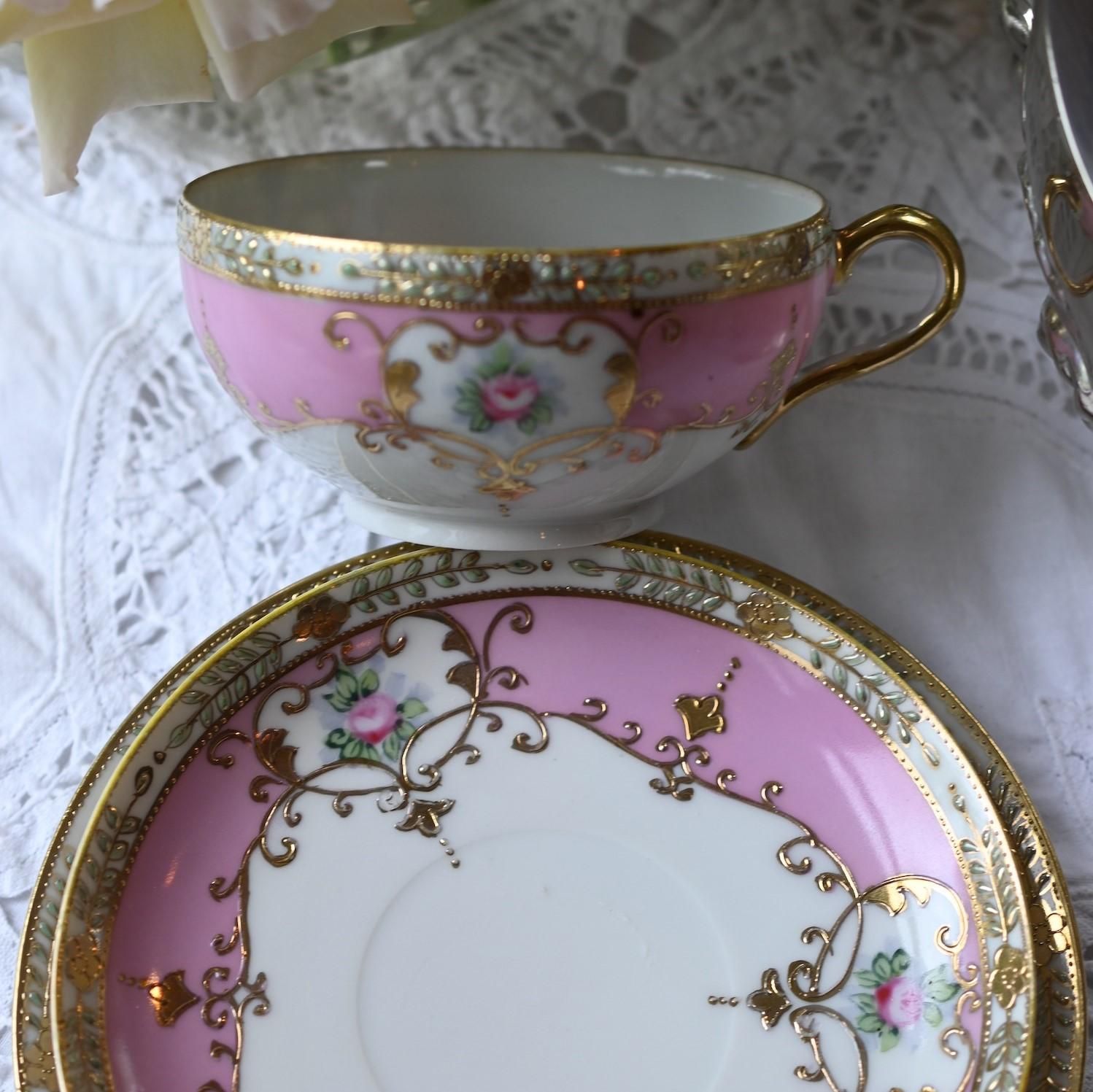 エドワード時代・ オールドノリタケスタイル ピーコックチャイナ MADE