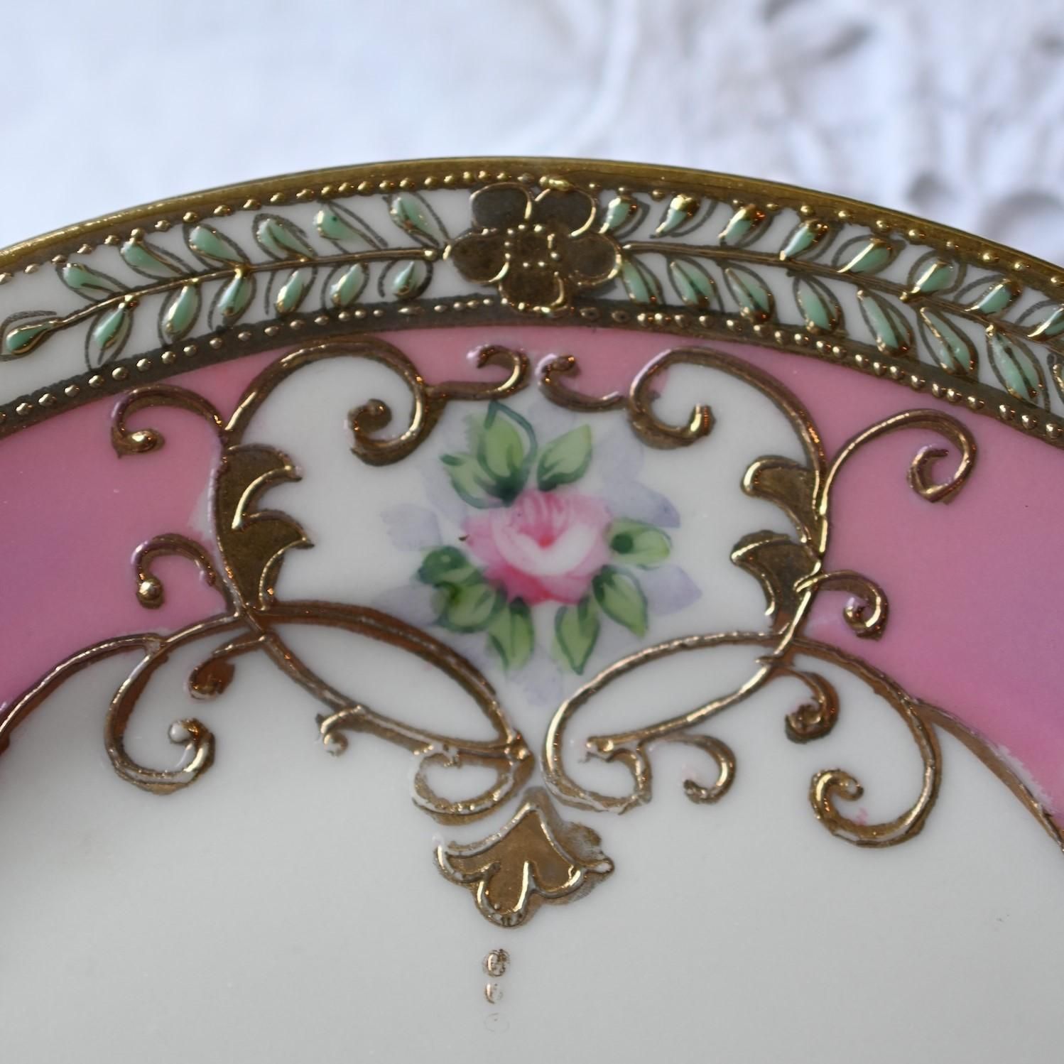 エドワード時代・ オールドノリタケスタイル ピーコックチャイナ MADE