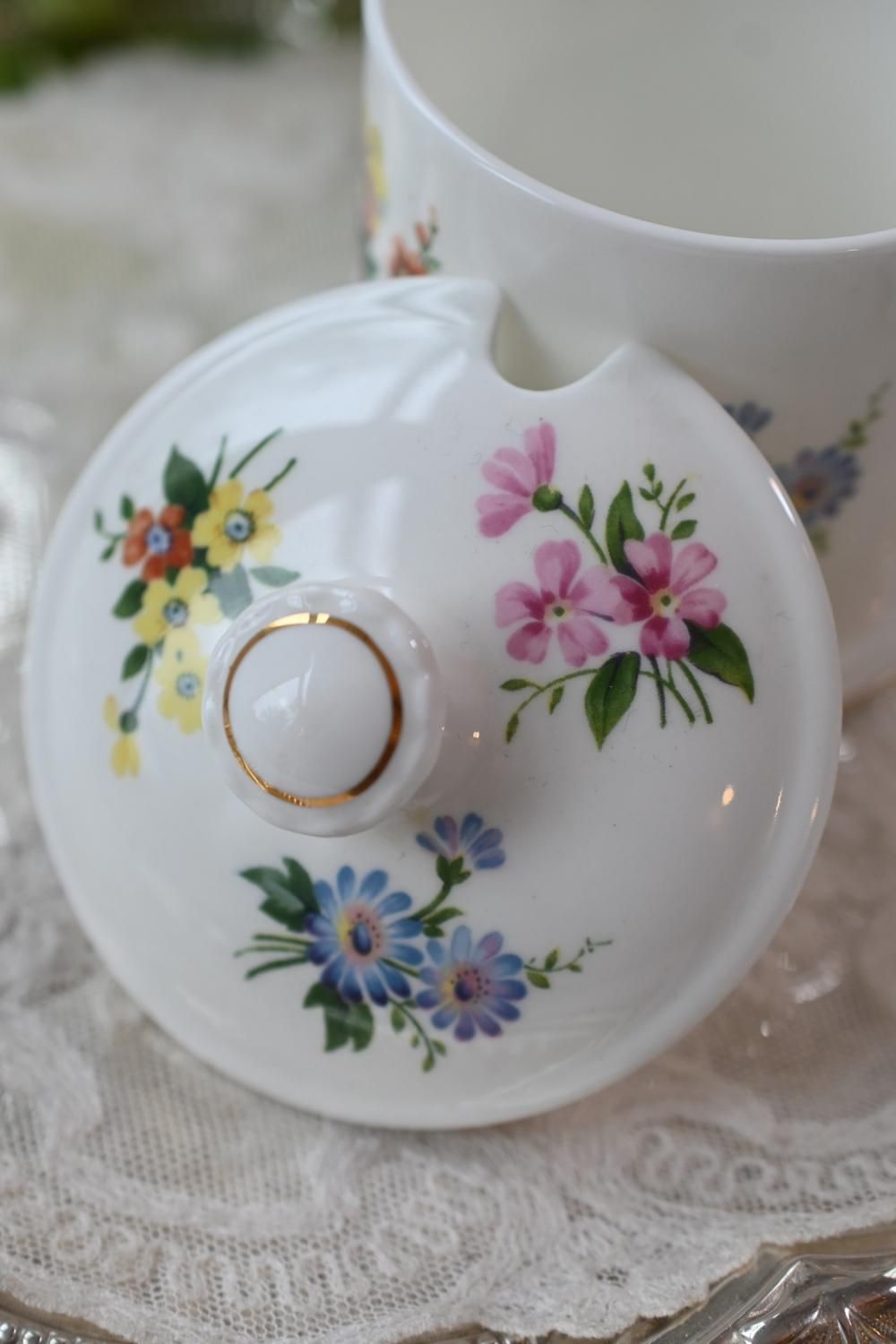 クラウンスタッフォードシャー　シュガーポット　レア クラウンスタッフォードシャー シュガーポット レア クラウン