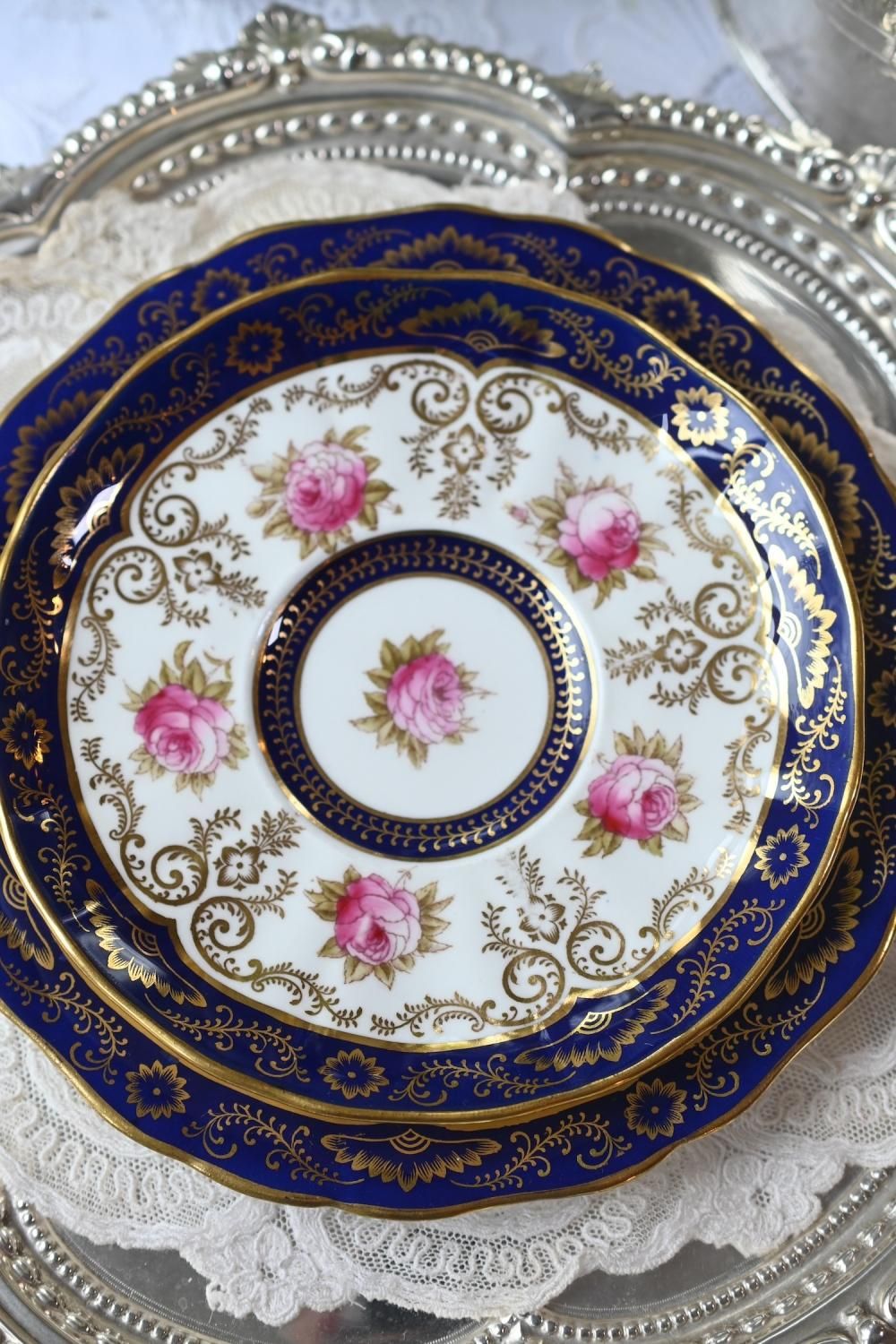 1910年代・コウルドン オールドイングリッシュシェイプ コバルト