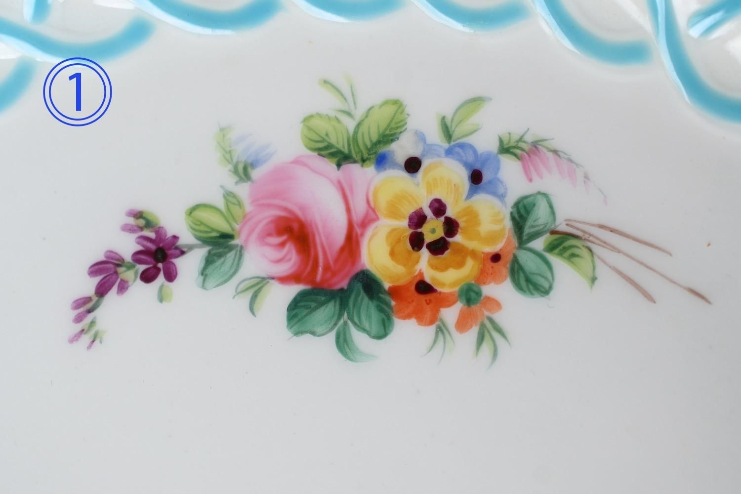 古ミントン　手描きプレート　スイトピー 古ミントン 手描きプレート スイトピー - メルカリ