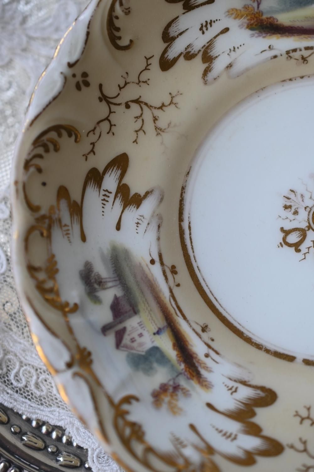 1830年代 コールポート アデレードシェイプ 風景画のカップ