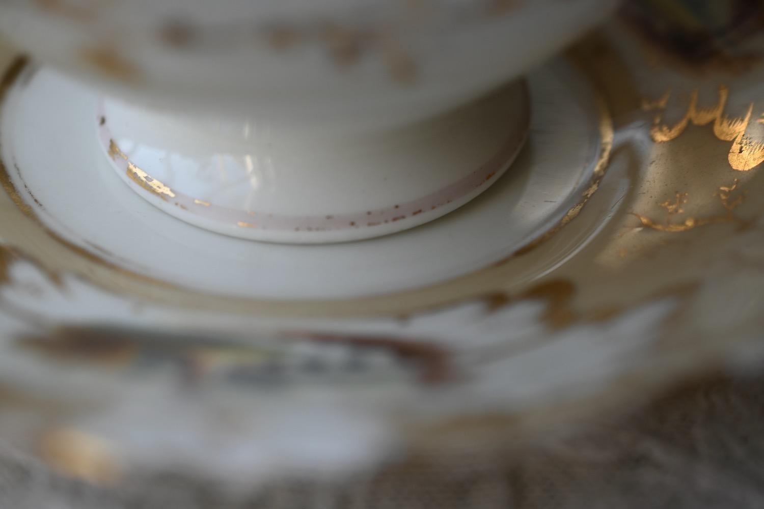 コールポート　アデレードシェイプ風景画　カップ＆ソーサー コールポート アデレードシェイプ 風景画のカップ&ソーサー – Rose