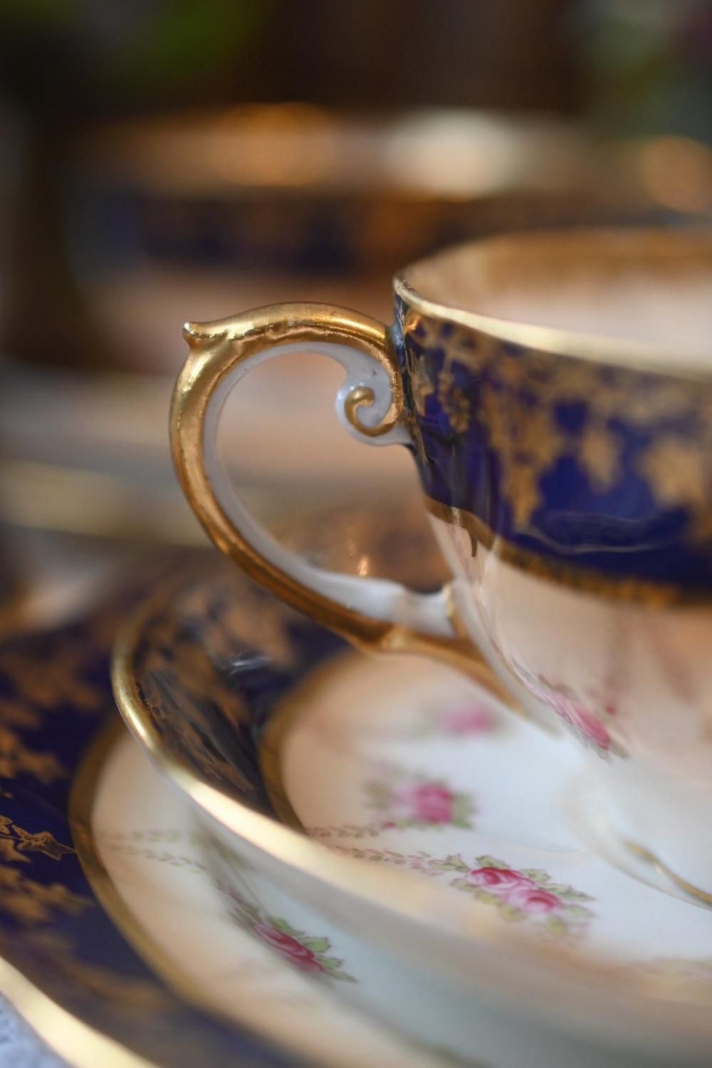 1903年ー1910年 エインズレイ コバルトブルー金彩エッジ