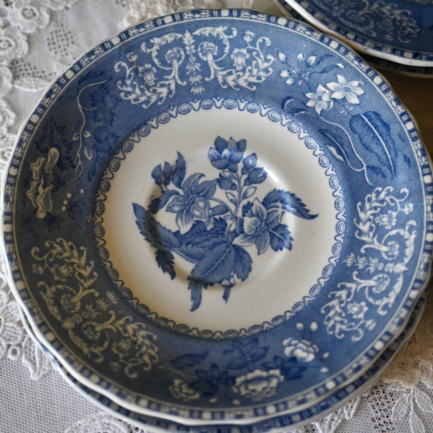 1890年代・スポード-コープランド期 スポードカミラ 優しいブルー