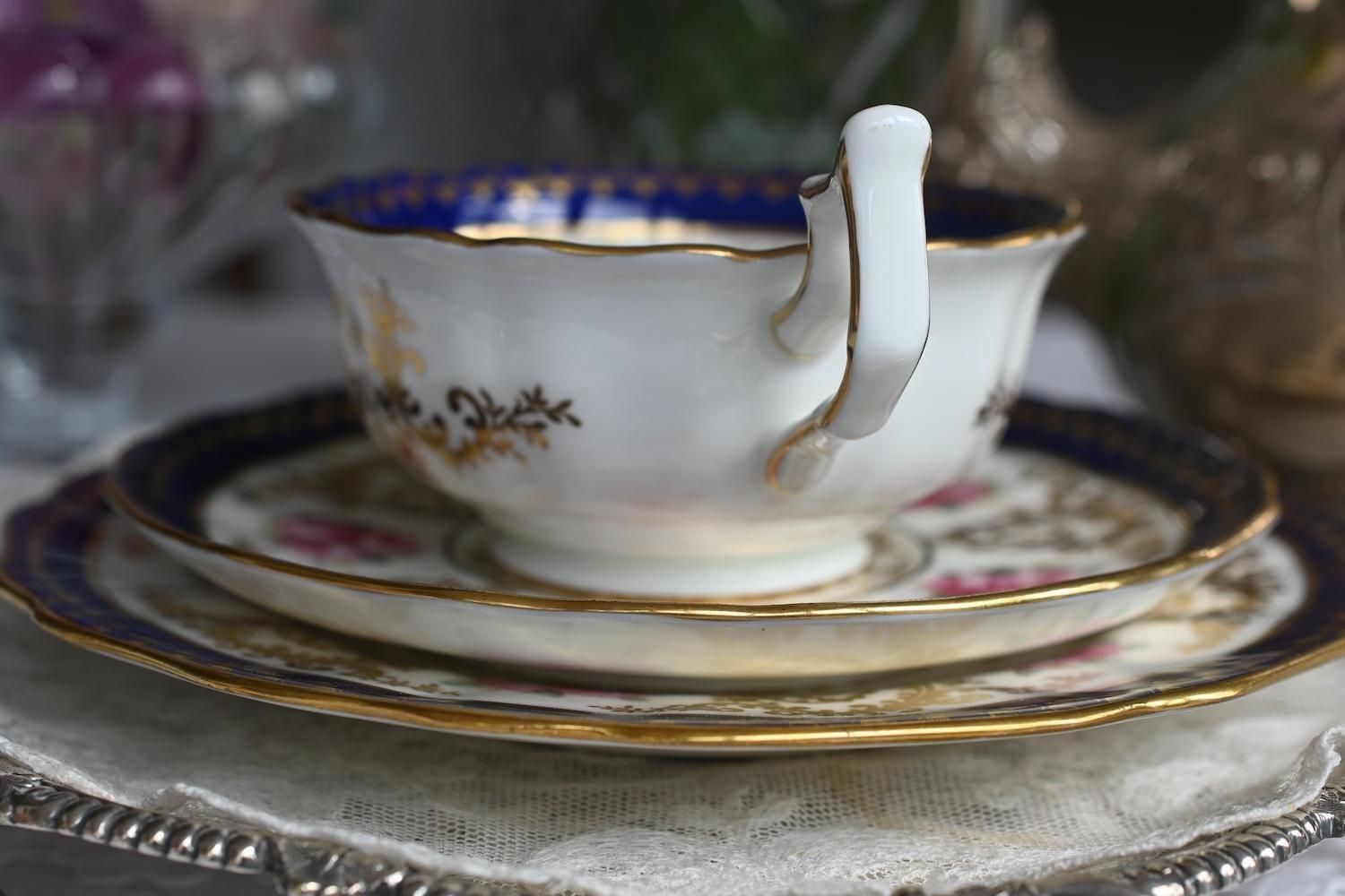 1910年代・コウルドン コバルトエッジとピンクローズのトリオを