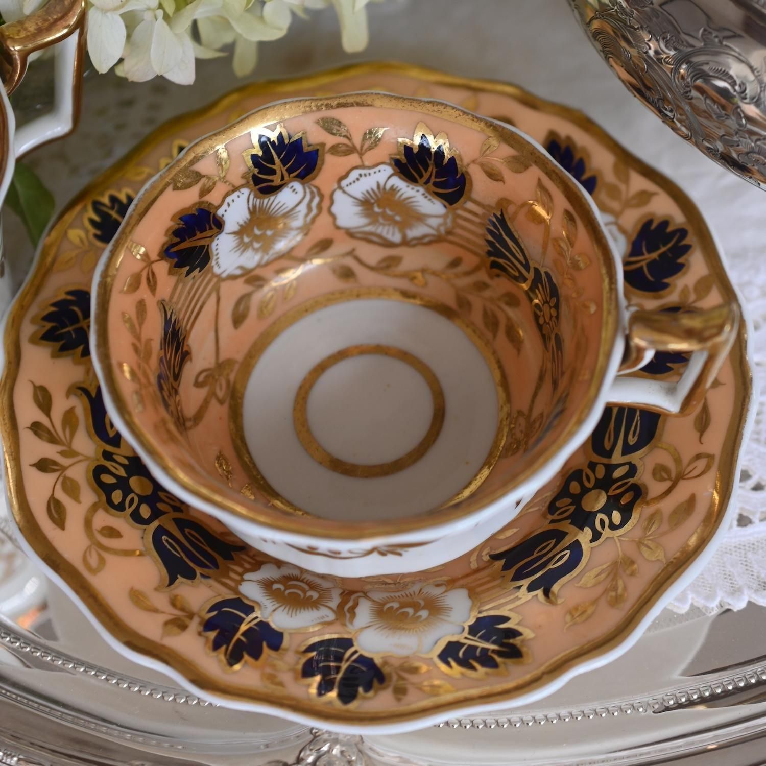 英国アンティーク　ニューホール　トゥルートリオ 英国アンティーク ニューホール トゥルートリオ