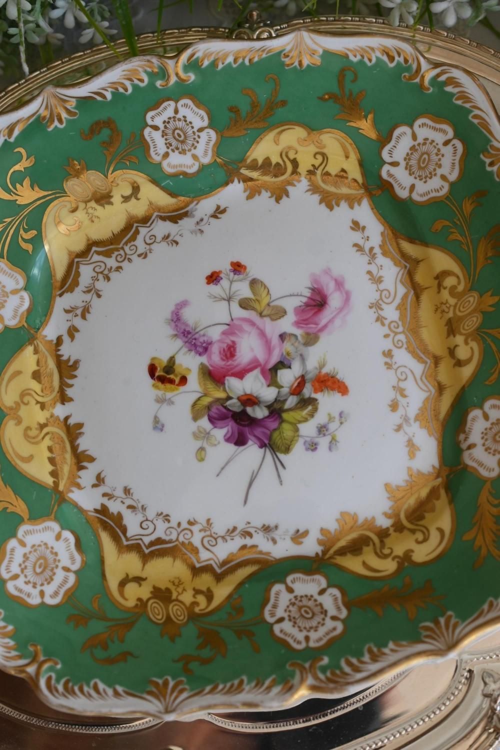 1820年〜1830年代 コールポート フェルスパー磁器 グリーンと