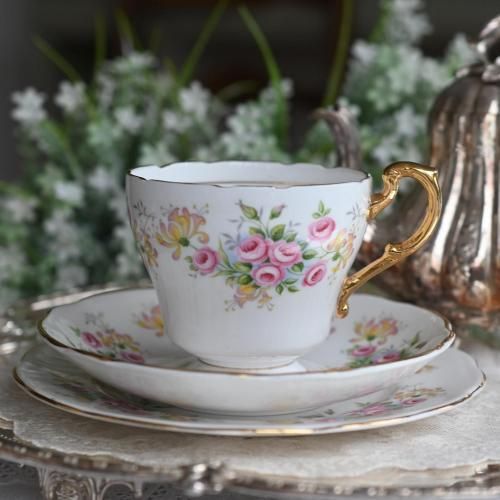 英国シェリー　クイーンアン　Dainty Rose　BBプレート　F6 英国シェリー クイーンアン Dainty Rose BBプレート F6