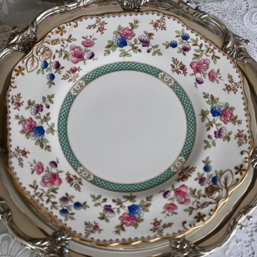 オールドスポード・コープランド　色絵牡丹鳳凰文　飾り皿　深皿　大皿　シノワズリ オールドスポード・コープランド 色絵牡丹鳳凰文 飾り皿 深皿