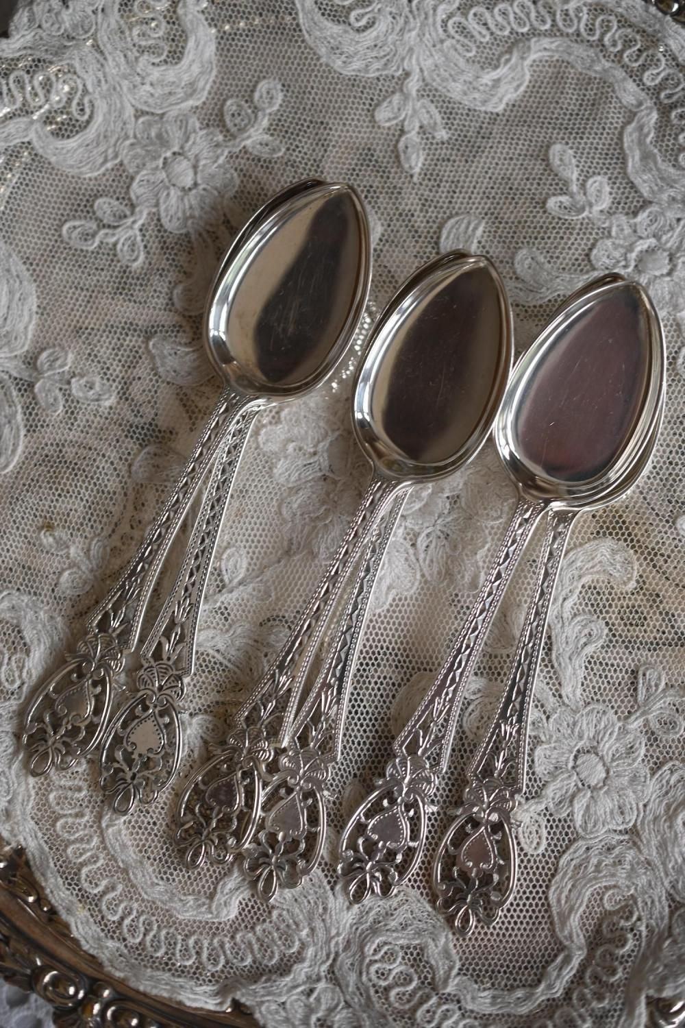 スターリングシルバー・マッピン＆ウェッブ・透かし細工のアイス