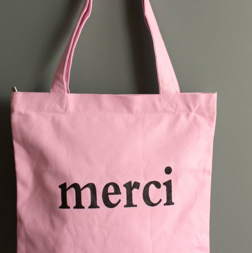 キャンバストートバッグ 「merci」 ロータスピンク - glitt（グリット）～Fashion Accessories Shop～