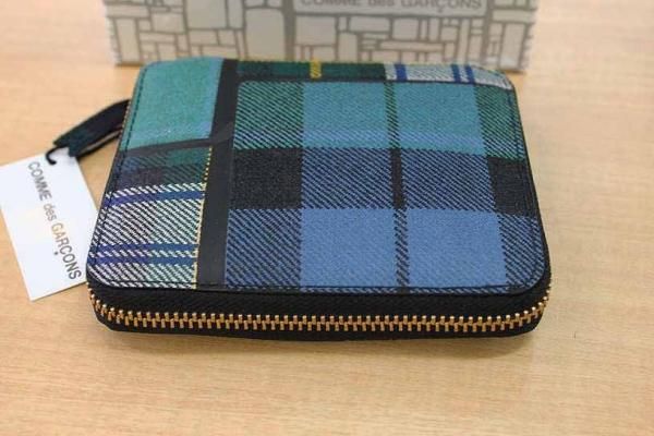 Wallet COMME des GARCONS ２つ折り財布（タータンチェックGreen 