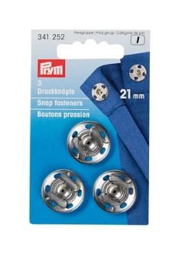 プリム(Prym) シルバースナップボタン 縫い付け 丸型 9mm 12組