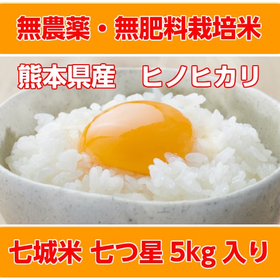 無農薬・無肥料 自然栽培米 七城米 七つ星 5kg - わいふのさと 熊本県