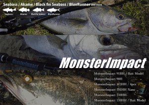 Ripple Fisher/MonsterImpact 113HH（4ピース） - Blue water house