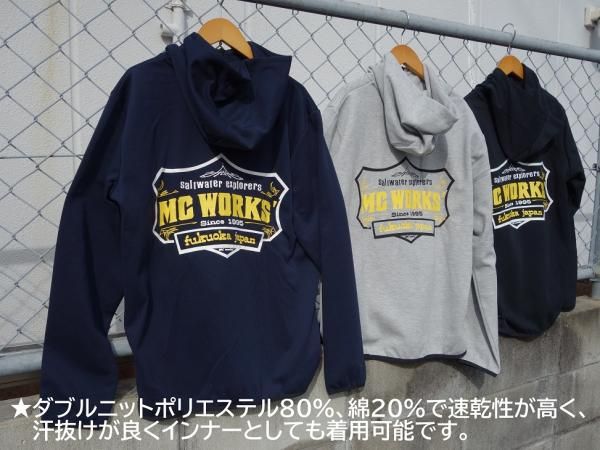 MC works' パーカー グレー　サイズL MCワークス MC works'/PRINTED HOODIE 7.7oz - Blue water house Mobile shop