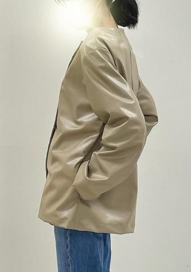 ヤーンショップ藤オリジナルパターン】ノーカラージャケット - 北海道