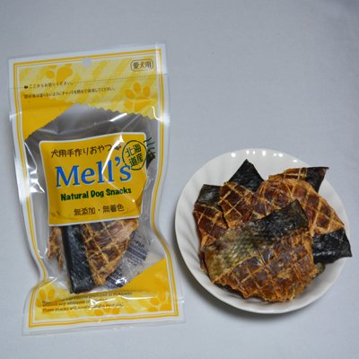 【Mell's】北海道産　スライス鮭ジャーキー - Mell's ☆無添加・無着色・完全手作り☆ 犬用おやつ