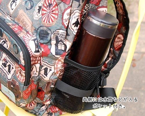 ミナ リュック ハグぐるみ セット 折り畳みリュック[Mickey&Minnie]フラワーパークピンク - 雑貨