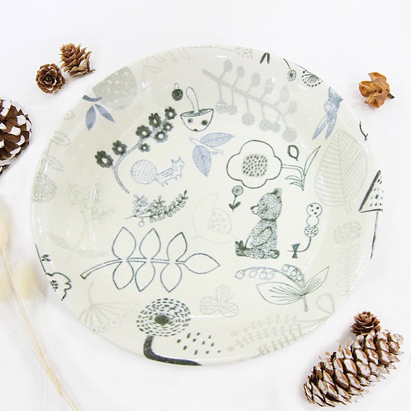 ひなた暮らし　カレー皿［クマの散歩道］ - 雑貨オンラインショップShinzi Katoh Collection