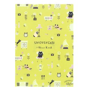 A5クリアファイル　UNEVEN CATS　room
