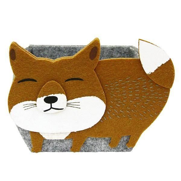 数量限定】フェルト製ボックス[チベットスナギツネ] - 雑貨