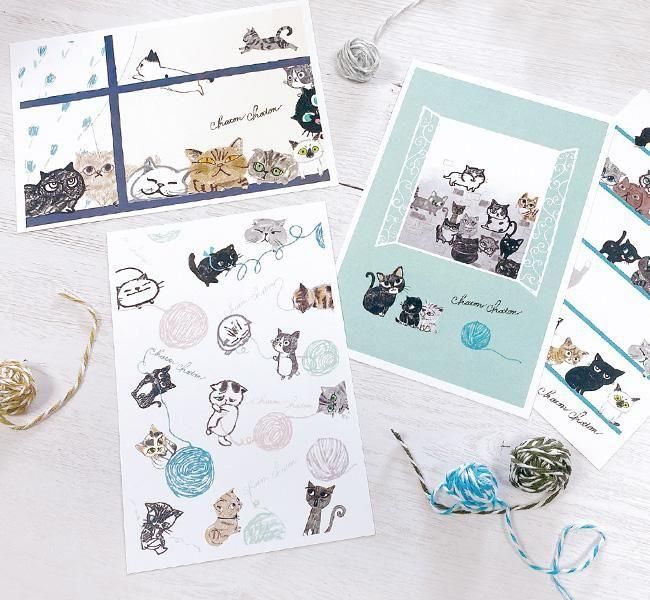 ゆうパケット対応】ChatonポストカードセットPart1[18枚セット