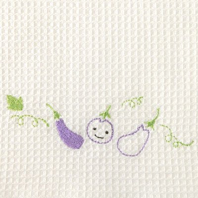 ふきぴか 刺繍タイプ[なす] - 雑貨オンラインショップShinzi Katoh Collection