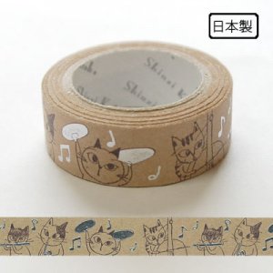 【ゆうパケット対応】クラフトデコレーションテープ-きらぴか-[cat orchestra]
