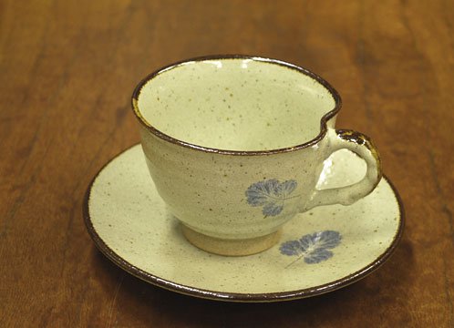 真葉手コーヒーカップ 能登 大社焼 陶器販売と陶芸体験