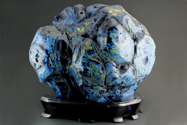 ✨超極大‼️✨素敵ブルーの癒し✨ブルーメノウ 瑪瑙 青瑪瑙 原石 天然石 置物
