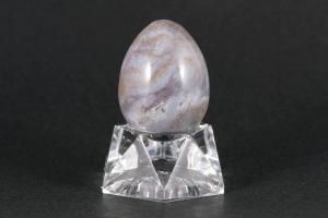 スモーキールチル卵型8.5cm✖️5cmたまご置物　天然石　金運 スモーキールチル卵型8.5cm✖️5cmたまご置物 天然石